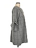 Waverly Grey Plaid Gray Tie Sleeve Plaid Shift Size M - photo 4