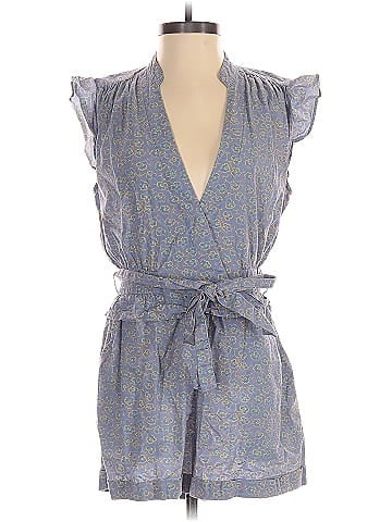 Derek Lam Collective Blue Leaf Romper (view 1)