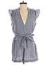 Derek Lam Collective 100% Cotton Blue Blue Leaf Romper Size EU (IT) 36 / US 0 - photo 1