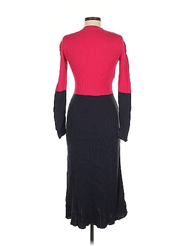 Cedric Charlier Long Sleeve Colorblock Knit Dress (view 2)