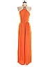 Toccin X RTR 100% Polyester Orange Halter Jumpsuit Size 8 - photo 1