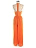 Toccin X RTR 100% Polyester Orange Halter Jumpsuit Size 8 - photo 2