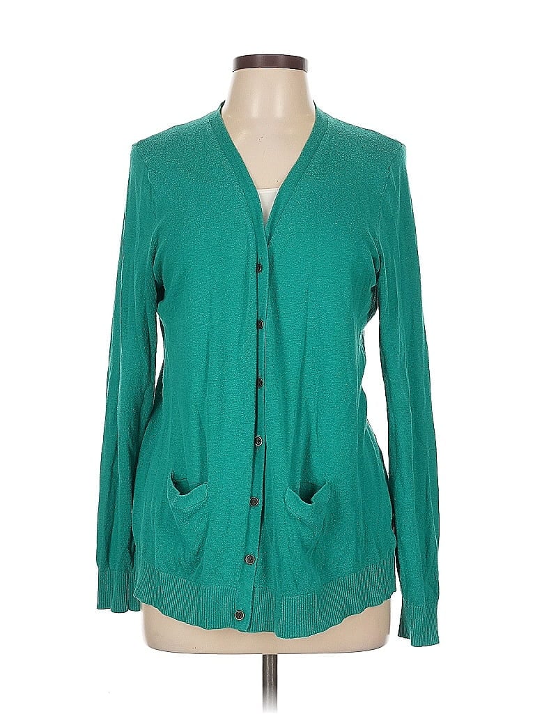 Pre-owned Maurices Cardigan Sweater In Green