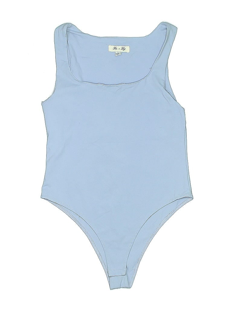 Pre-owned She + Sky Bodysuit In Blue
