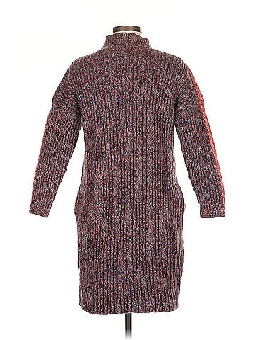 Jil Sander Navy Colorblock Knit Shift (view 2)