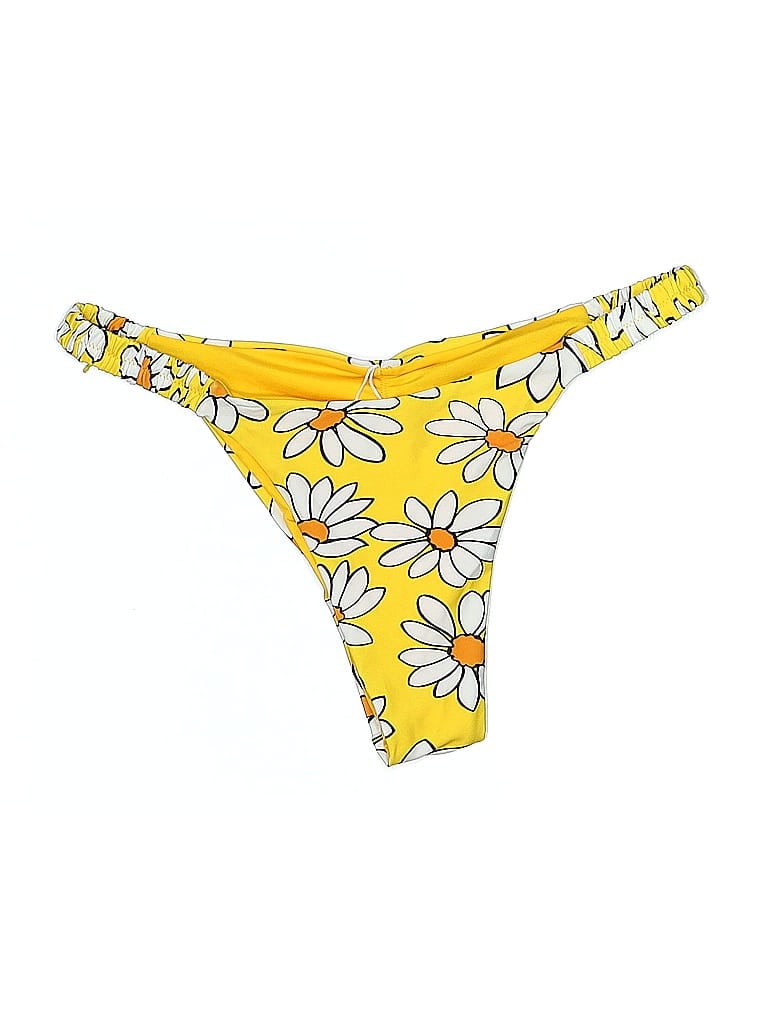 Pre-owned Sunday Brunch Swimsuit Bottoms In Yellow