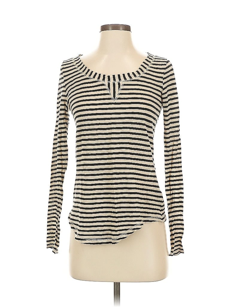 Pre-owned Banana Republic Long Sleeve T-shirt In White