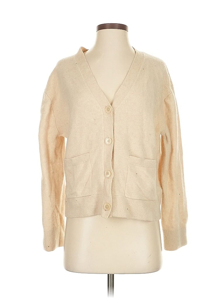 Pre-owned Unbranded Cashmere Cardigan Sweater In Brown