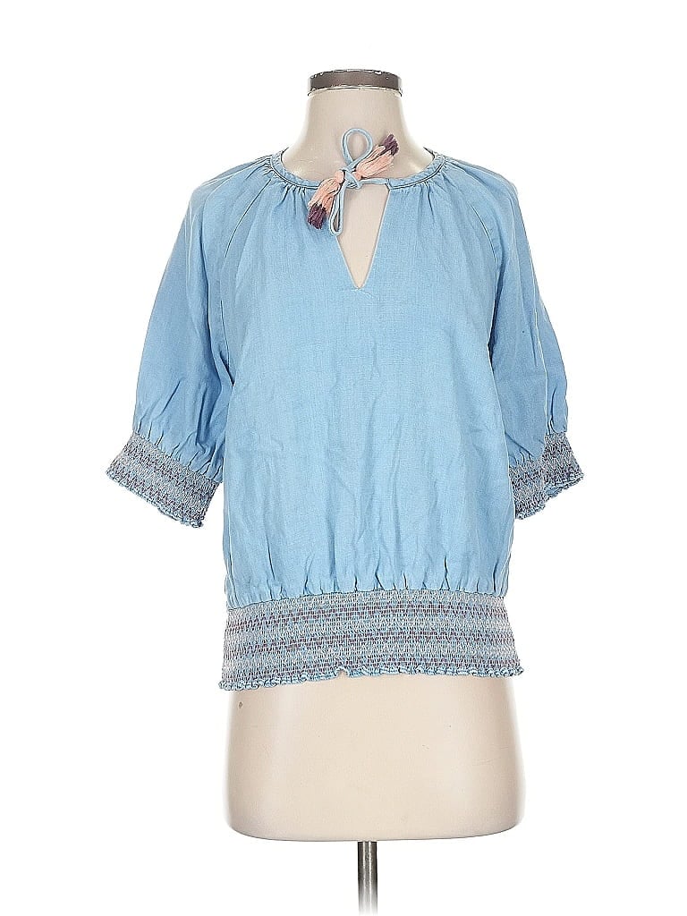 Pre-owned Matilda Jane 3/4 Sleeve Blouse In Blue