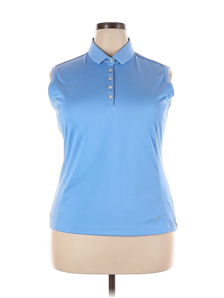 Click to view more detailed imagery on our partner's website Pre-owned Nike Sleeveless Polo Shirt In Blue