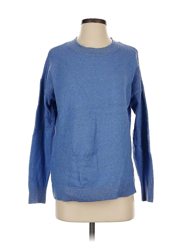 Pre-owned Ann Taylor Loft Pullover Sweater In Blue