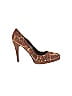Nine West Animal Print Brown Heels Size 10 - photo 1