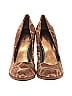 Nine West Animal Print Brown Heels Size 10 - photo 2