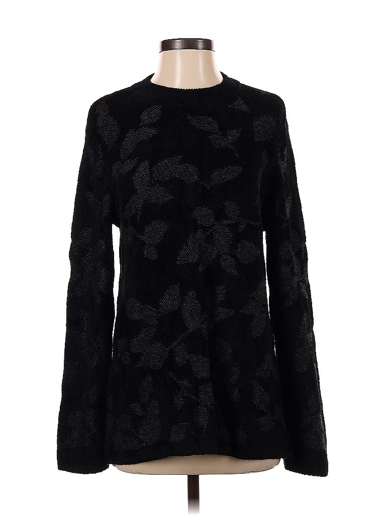 Pre-owned Jjill Pullover Sweater In Black