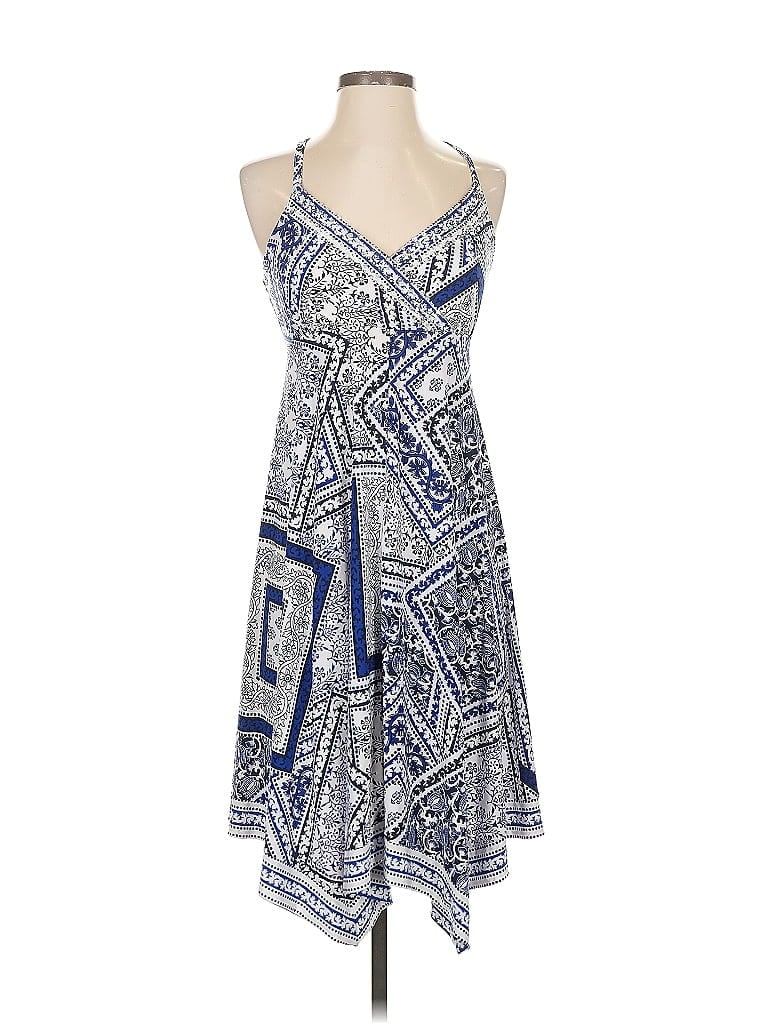 Pre-owned Inc International Concepts Casual Dress In Blue