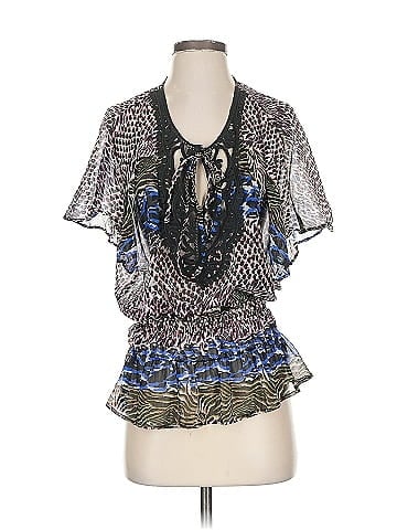Carmen Carmen Marc Valvo Short Sleeve Blouse (view 1)