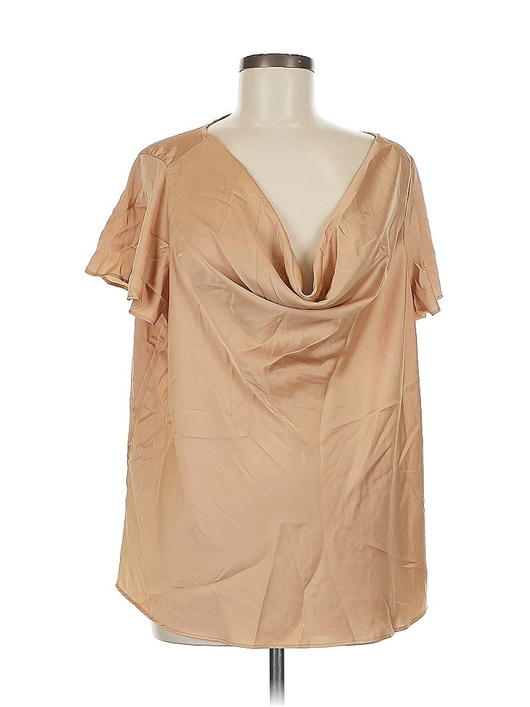Torrid Short Sleeve Blouse In Brown