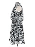 Just... Taylor 100% Polyester Paisley Silver Black Cocktail Dress Size 6 - photo 5