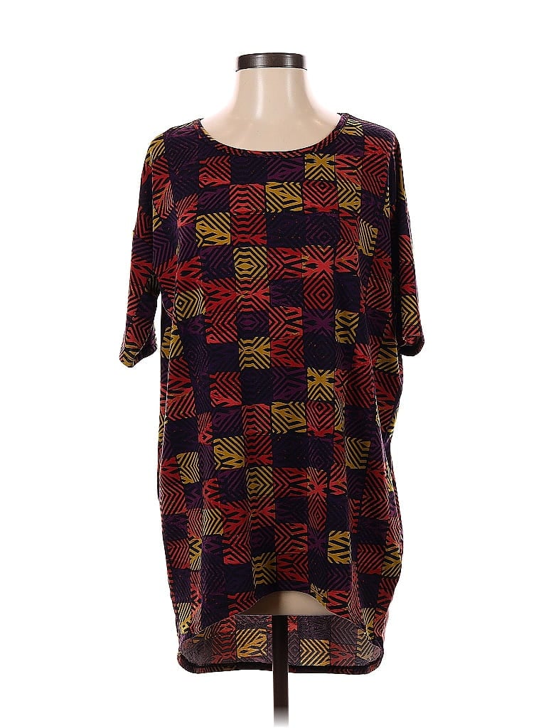 Lularoe 3/4 Sleeve T-shirt In Burgundy