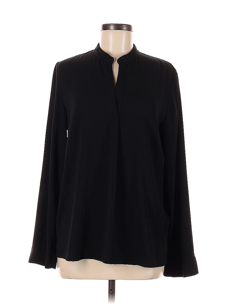 Pre-owned Prolōgue Long Sleeve Blouse In Black