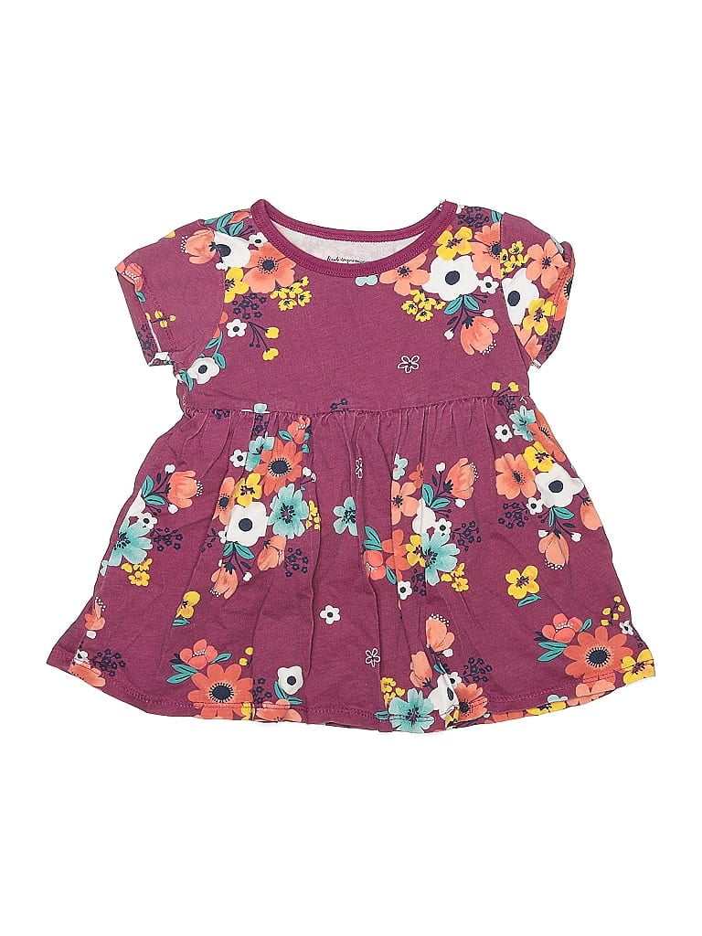 Pre-owned First Impressions Kids' Dress In Burgundy