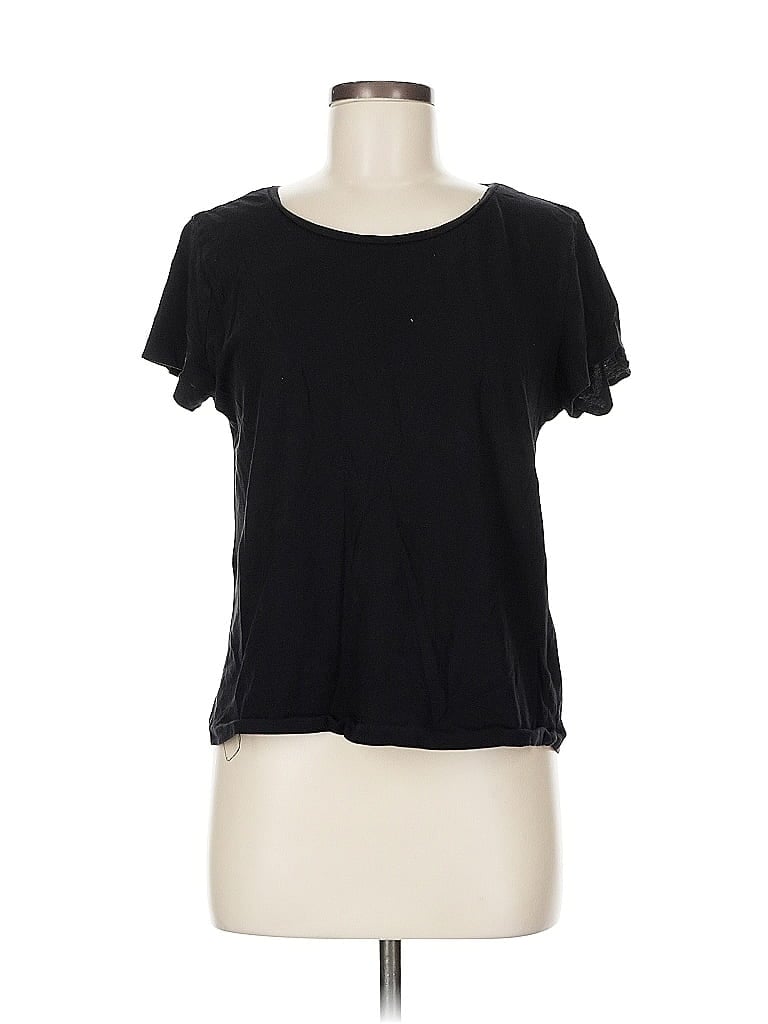 Pre-owned H&m Short Sleeve T-shirt In Black