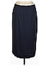 Doncaster Collection Solid Blue Silk Skirt Size 6 - photo 2