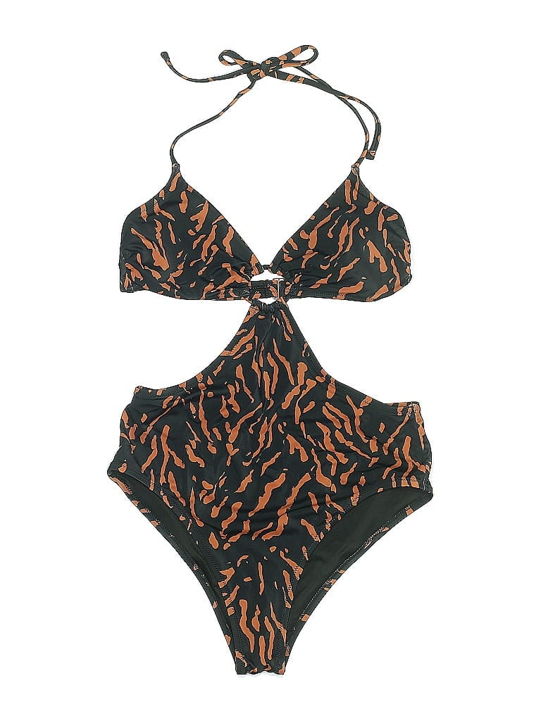 Pre-owned Shade & Shore One Piece Swimsuit In Orange