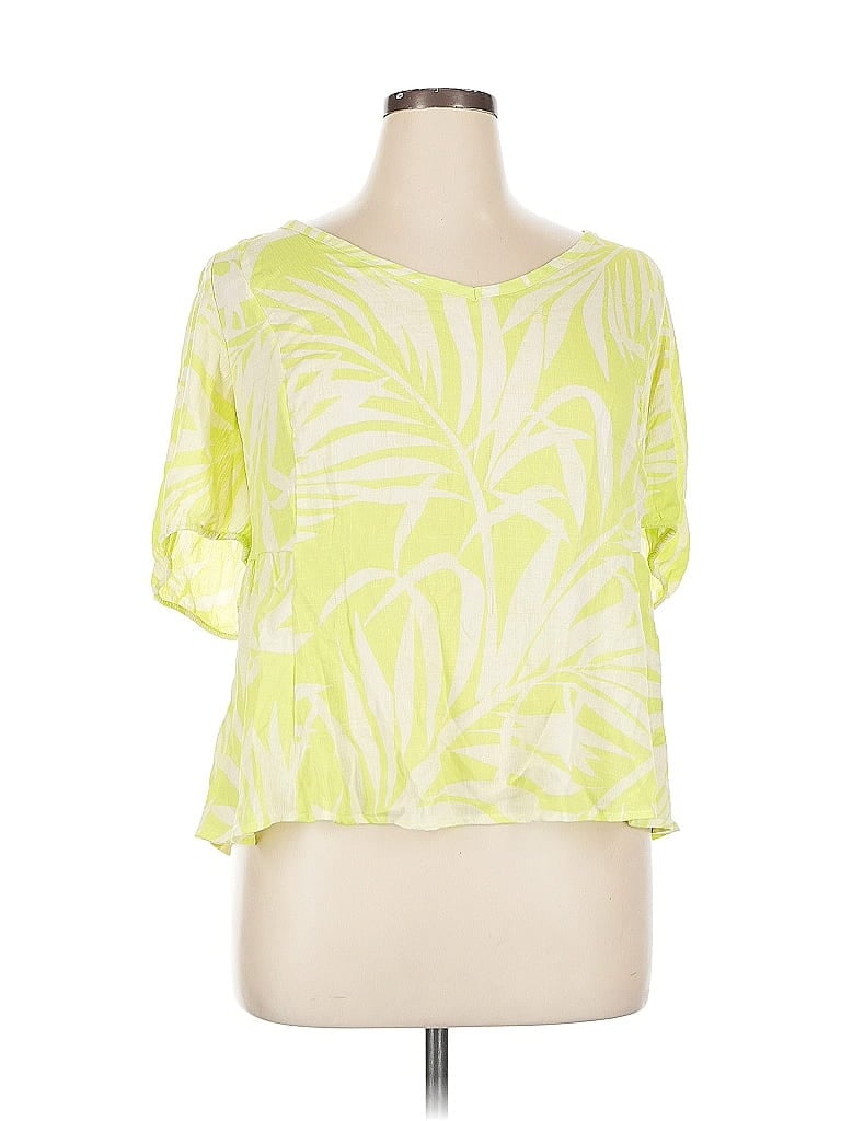 Torrid 3/4 Sleeve Blouse In Green