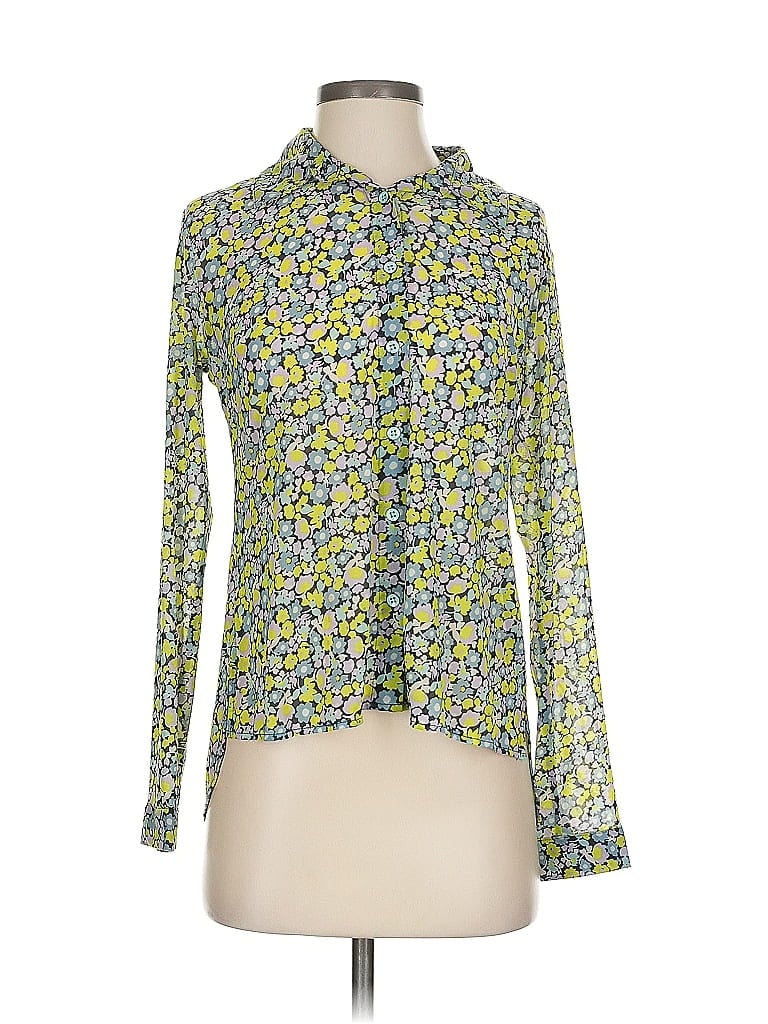 CABI Pre-owned Long Sleeve Blouse In Green