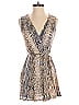 Calvin Klein 100% Rayon Animal Print Silver Romper Size 2 - photo 1