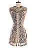 Calvin Klein 100% Rayon Animal Print Silver Romper Size 2 - photo 2