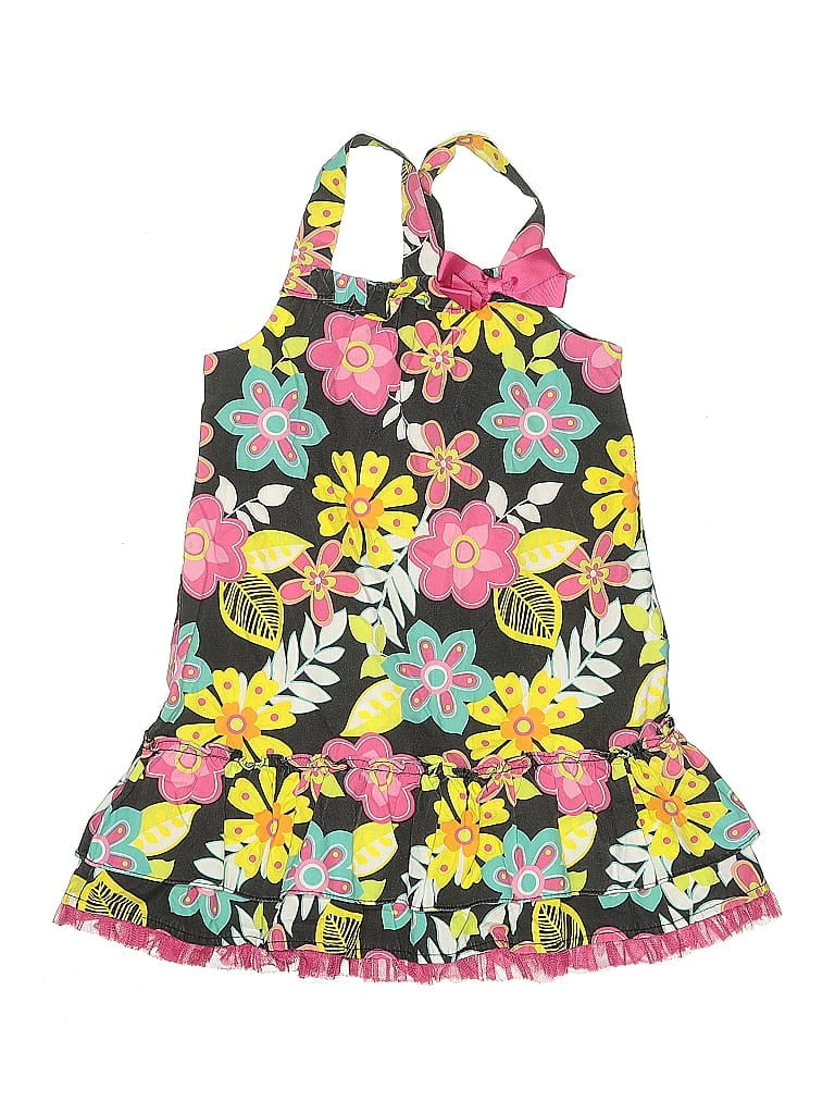 Youngland Tropical Black Dress Size 4T - photo 1