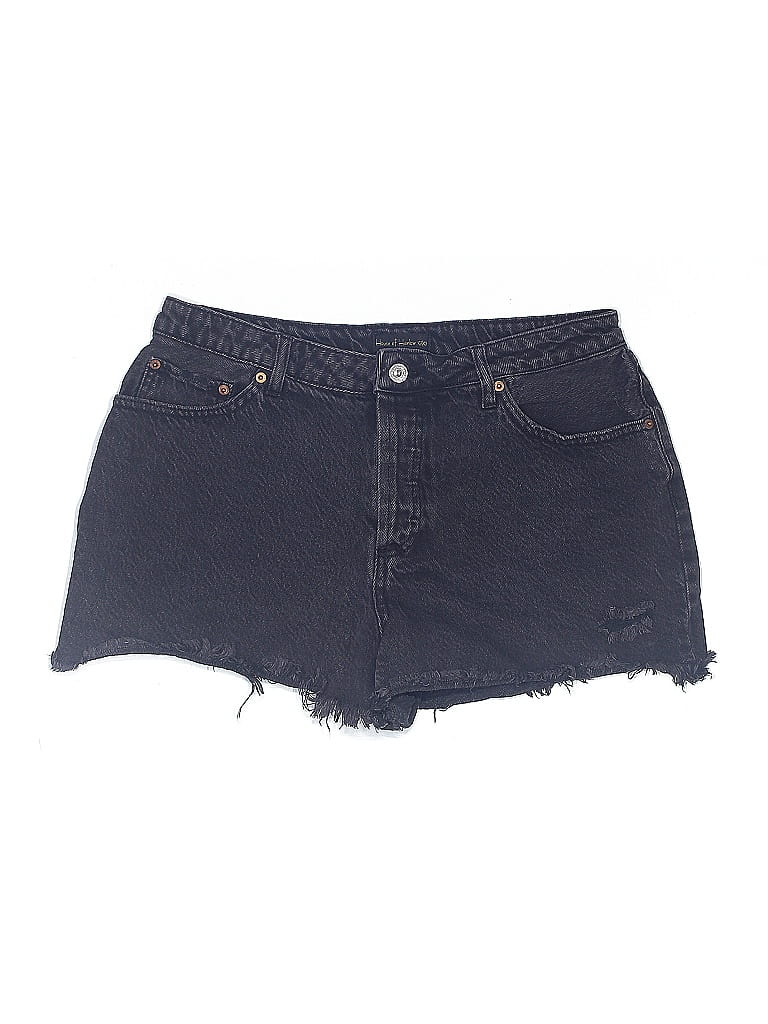 Pre-owned House Of Harlow 1960 Denim Shorts In Black