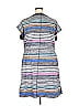 T by Talbots 100% Cotton Stripes Blue Casual Dress Size 3X - photo 2