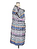 T by Talbots 100% Cotton Stripes Blue Casual Dress Size 3X - photo 3