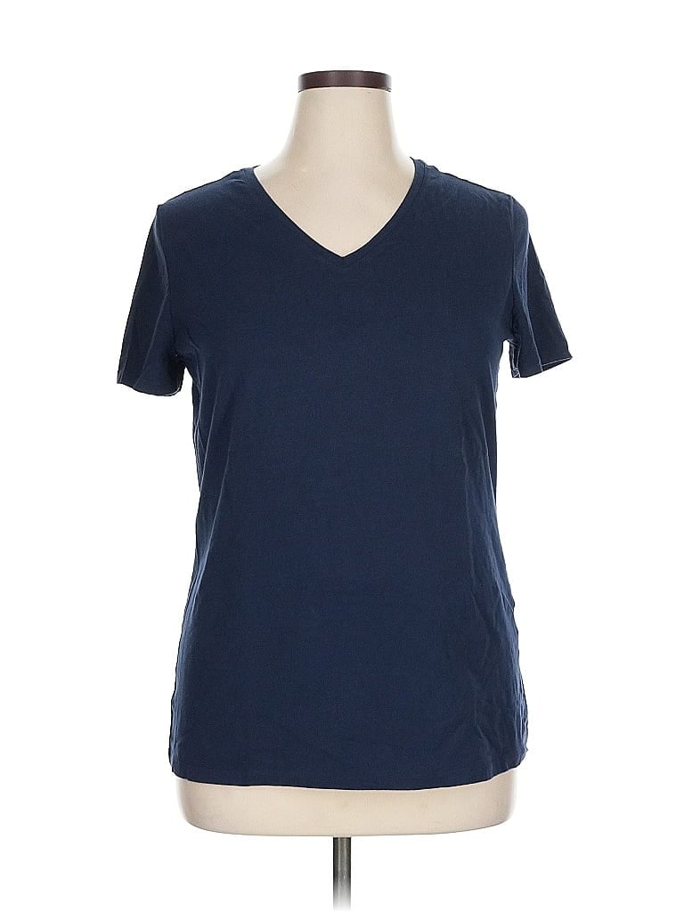 Pre-owned Amazon Essentials Short Sleeve T-shirt In Blue