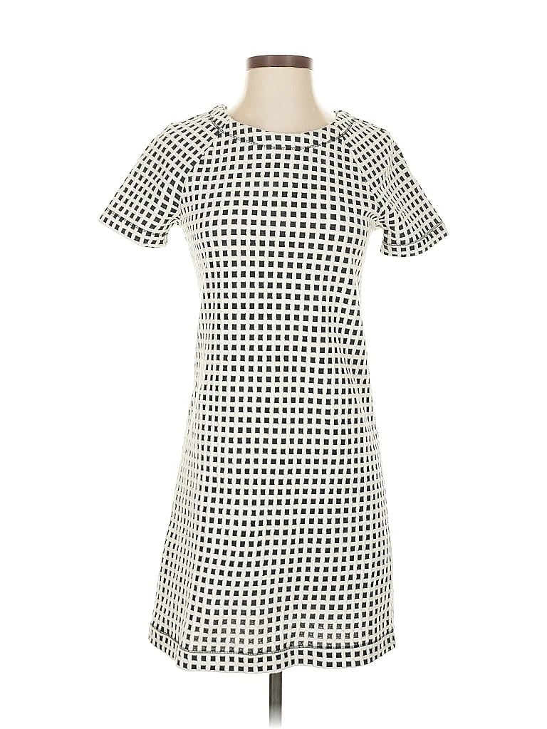 Pre-owned Lou & Grey Casual Dress In White