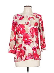 Jm Collection 3/4 Sleeve Blouse