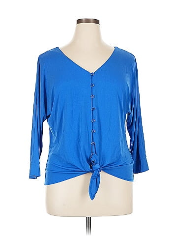 NY Collection 3/4 Sleeve Top (view 1)