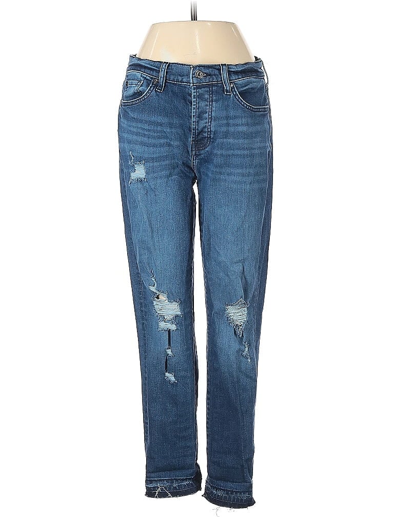 Pre-owned 7 For All Mankind Jeans In Blue