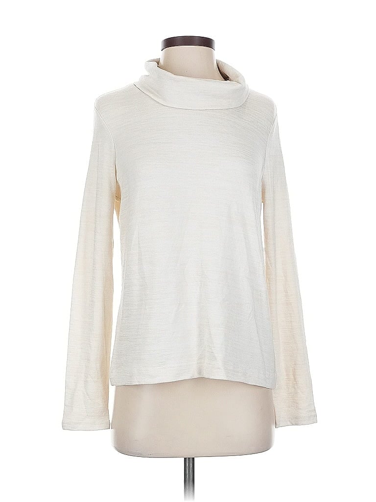 Pre-owned Banana Republic Turtleneck Sweater In White