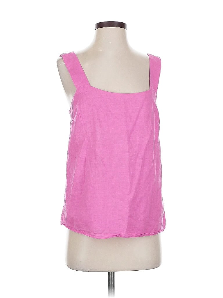 Pre-owned J.crew Factory Store Sleeveless Top Pink Scoop Neck Tops