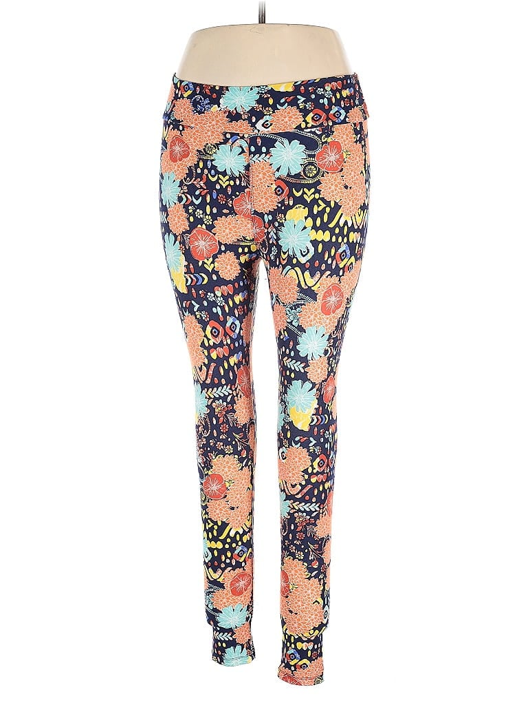 Pre-owned Lularoe Active Pants In Orange
