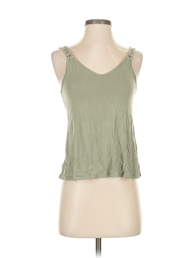 Pre-owned Abercrombie & Fitch Sleeveless Top Green Sweetheart Neckline Tops