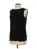 Tory Burch 100% Triacetate Black Sleeveless Blouse Size 4 - photo 2