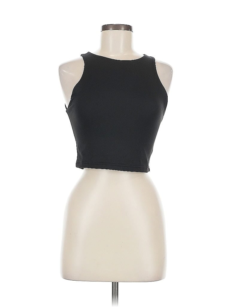 Pre-owned Reoria Tank Top Black Halter Neckline Tops