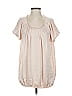 Assorted Brands Pink Ivory Short Sleeve Blouse Size S - photo 1