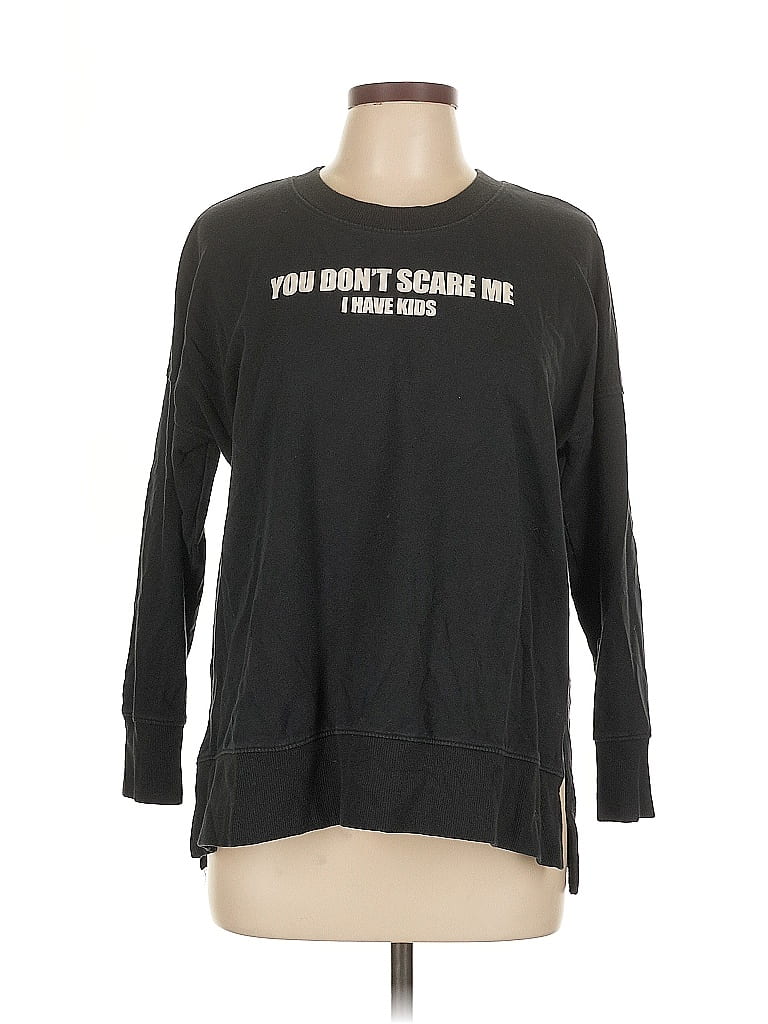 Pre-owned Lularoe Long Sleeve T-shirt In Black