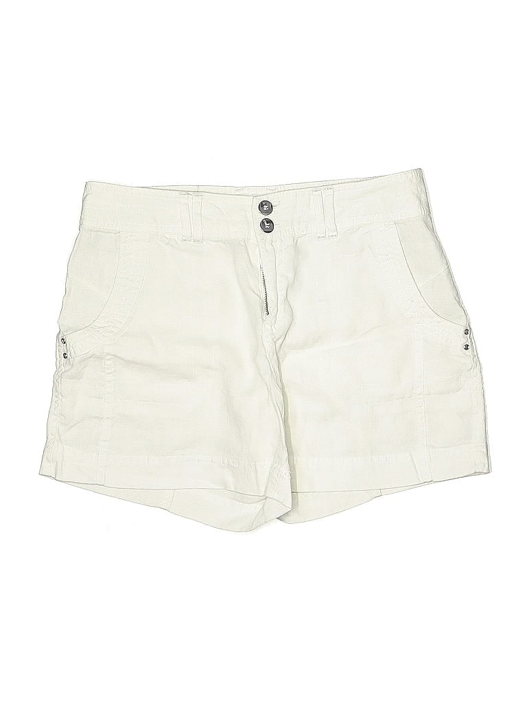 Pre-owned Inc International Concepts Khaki Shorts In White